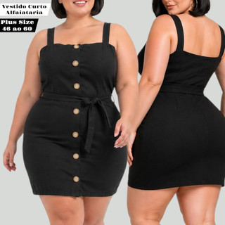 Vestido Plus Size Feminino Colado Elegante com Bojo Jardineira Feminina Vistido Social Alfaiataria 46 a 60