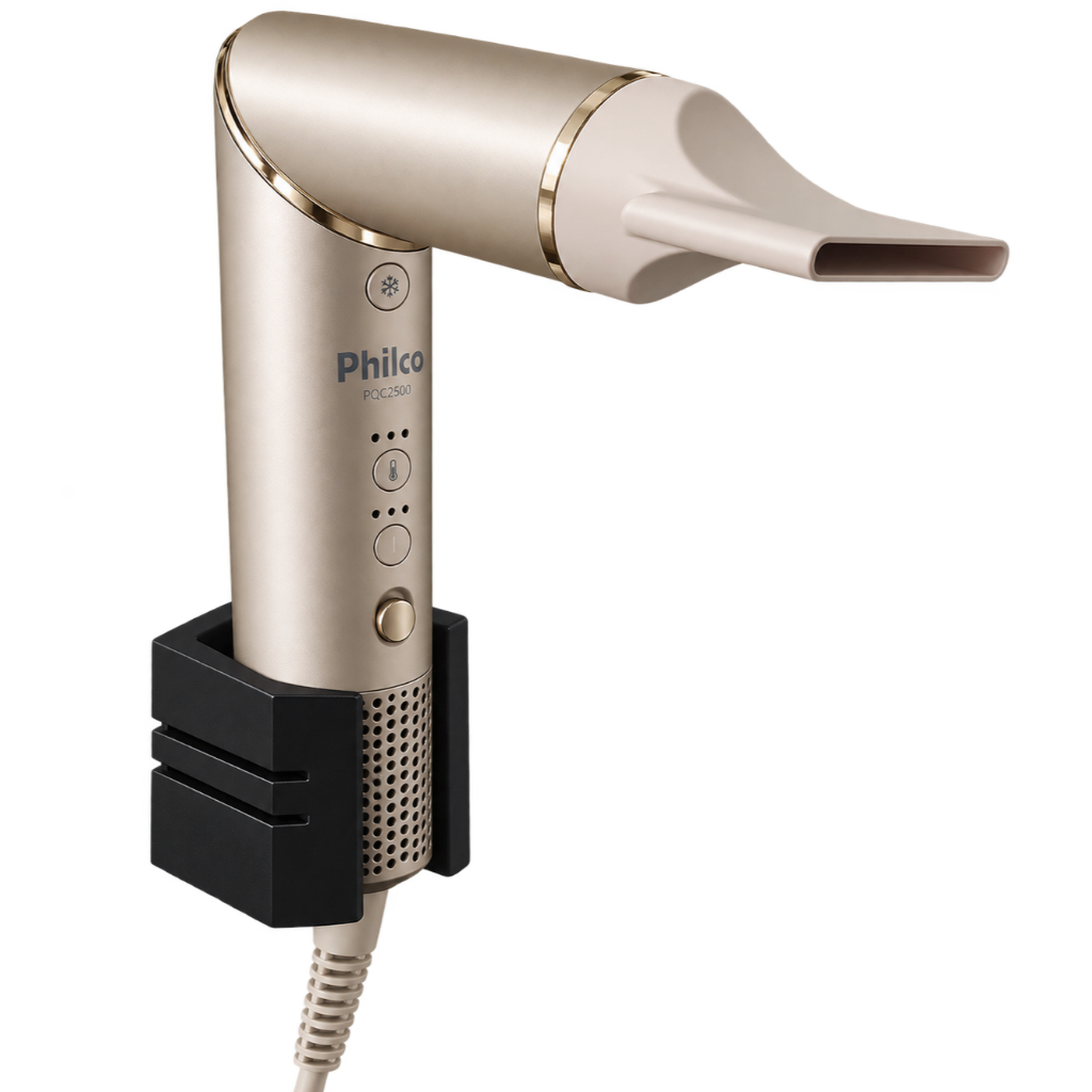 Suporte para secador de cabelo Philco com parafusos inclusos