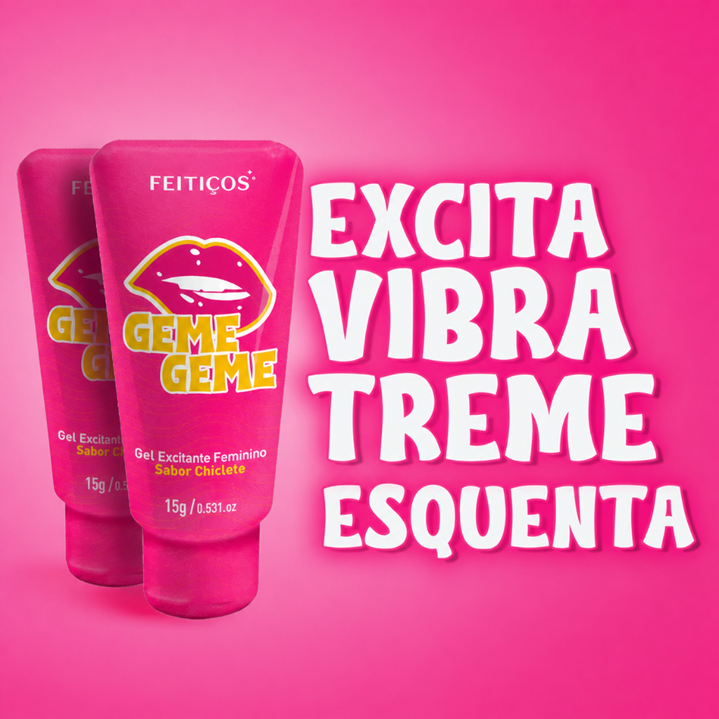 Gel Excitante Feminino Geme Geme Chiclete Pulsa Vibra Excita
