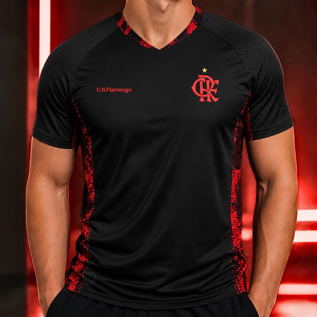 Camiseta Masculina Flamengo Blood Resistente Licenciada Oficial - Original