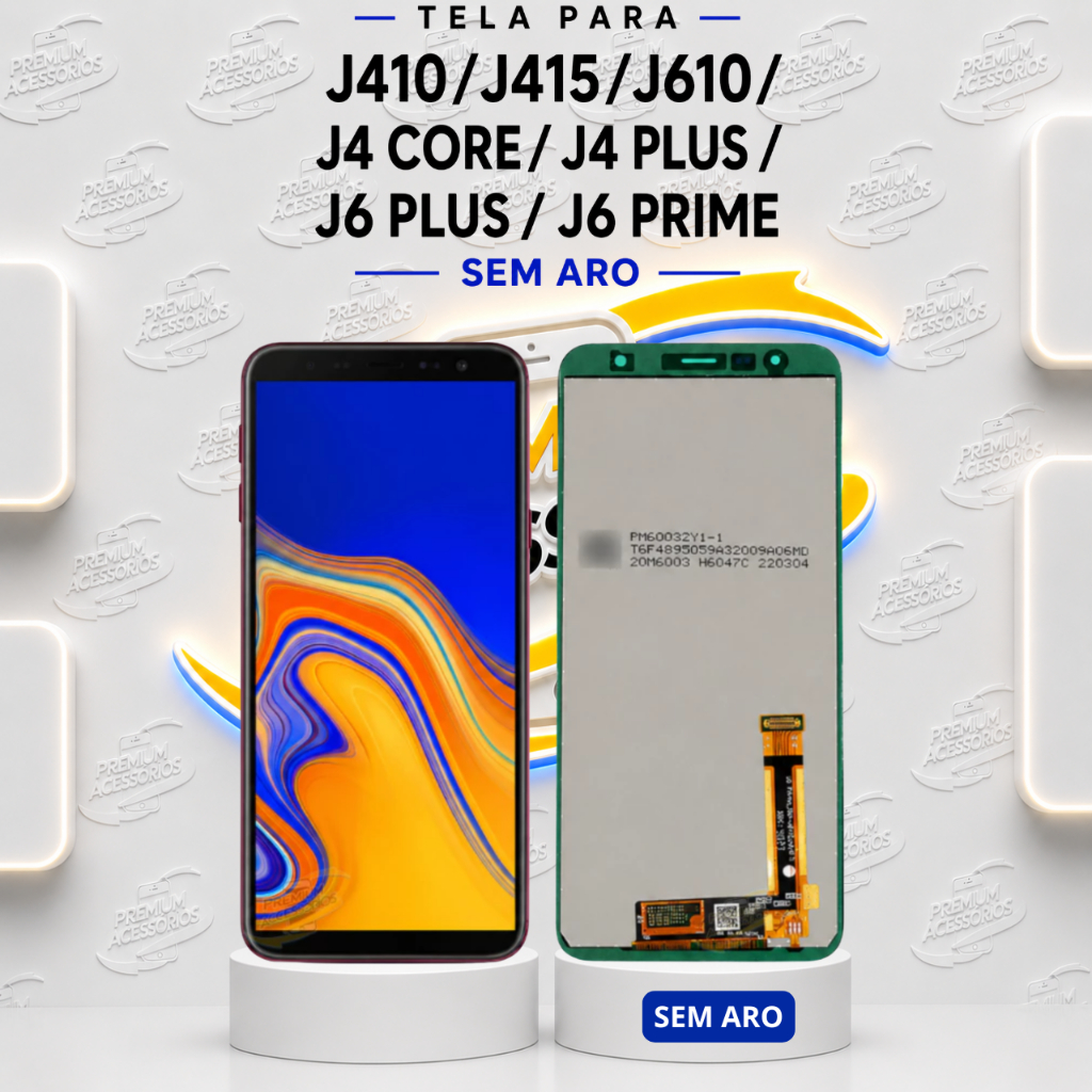 Frontal Tela Display Lcd Touch Compativel J4 Plus J6 Plus J4 Core J410 J415 J610 - A Pronta Entrega