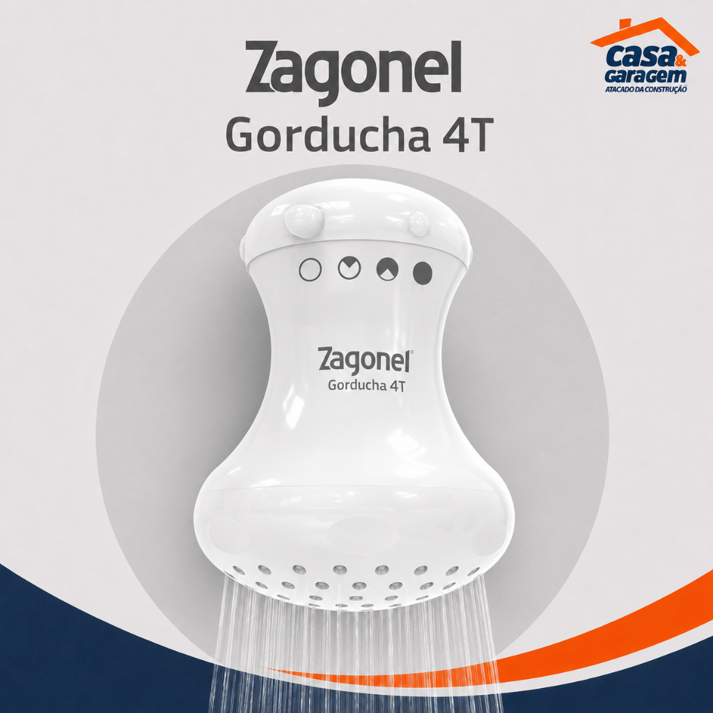 Chuveiro Ducha Gorducha 4 Temperaturas Branco Zagonel