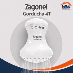 Chuveiro Ducha Gorducha 4 Temperaturas Branco Zagonel