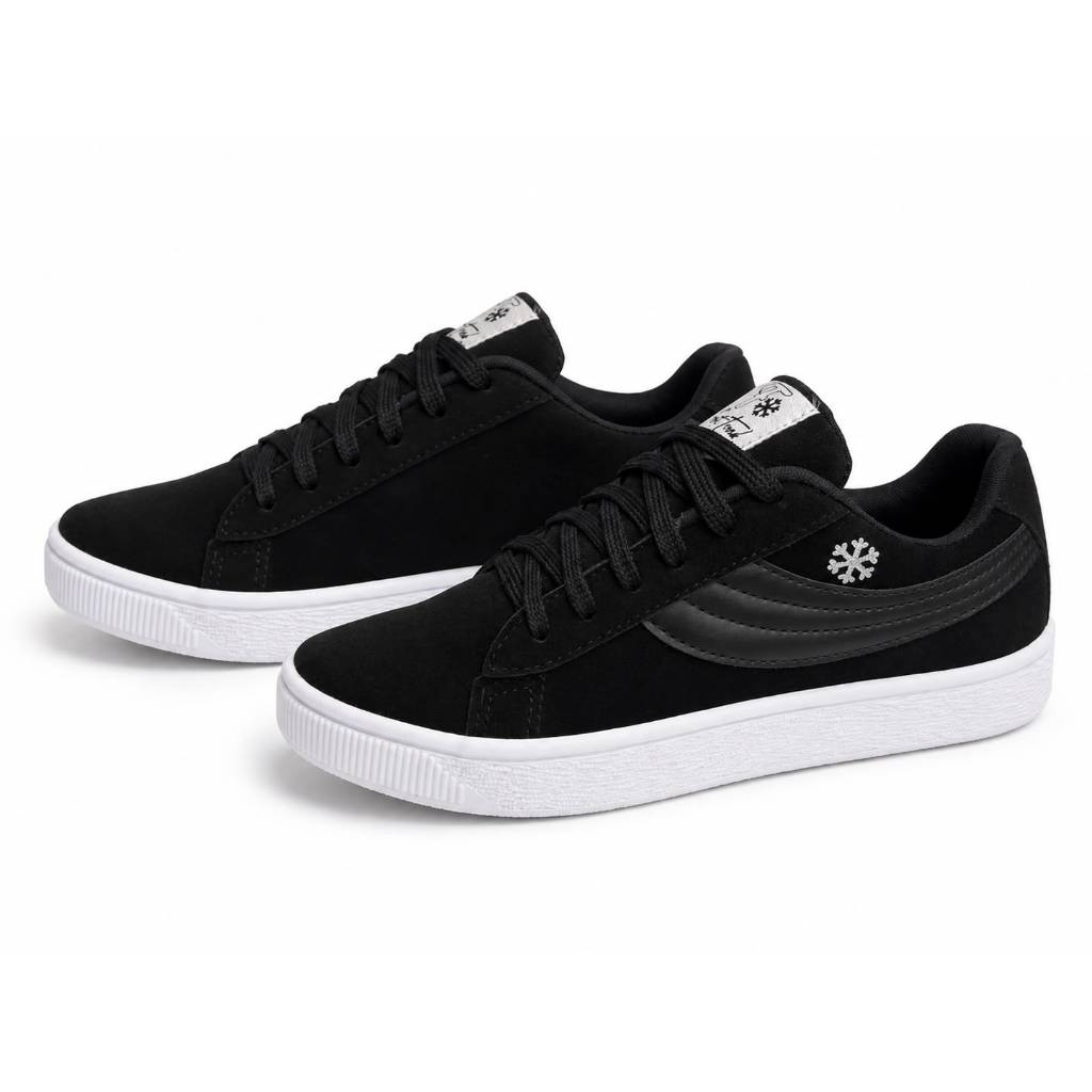 Tênis Camurça Masculino Preto Premium – Estilo, Conforto e Elegância