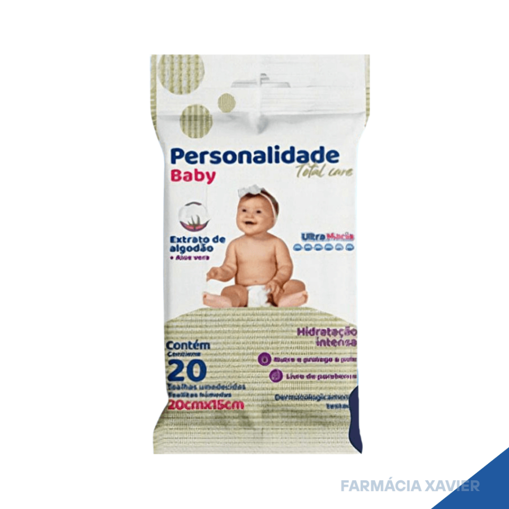 Toalhas Umedecidas Personalidade Baby Pacote 20 Unid