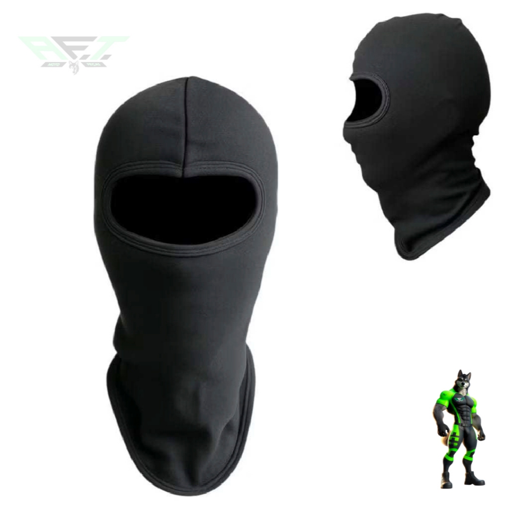Touca Bandana Ninja Balaclava Proteção Térmica Cor Preto · foto 2