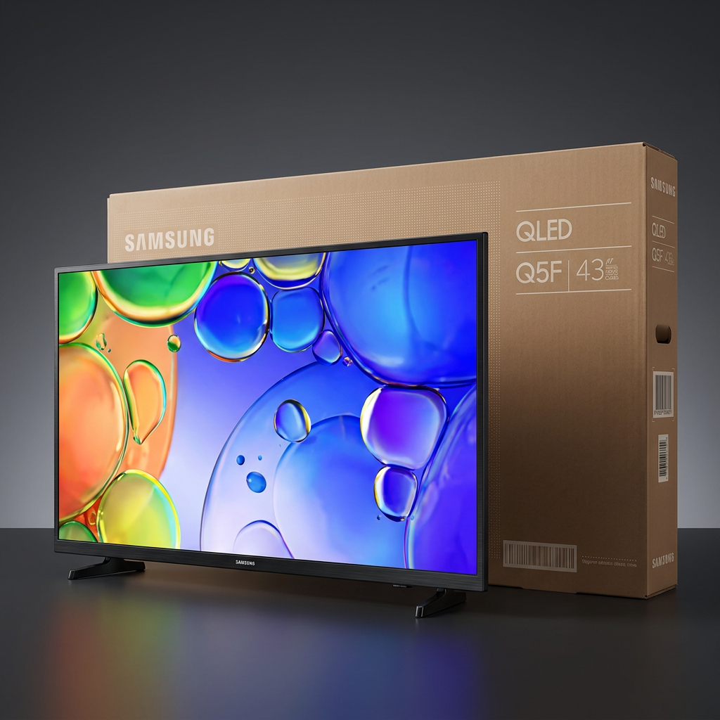 Smart TV Samsung 43 Polegadas QLED Full HD Q5F Tizen Wi-Fi Design Slim Acesso Ap