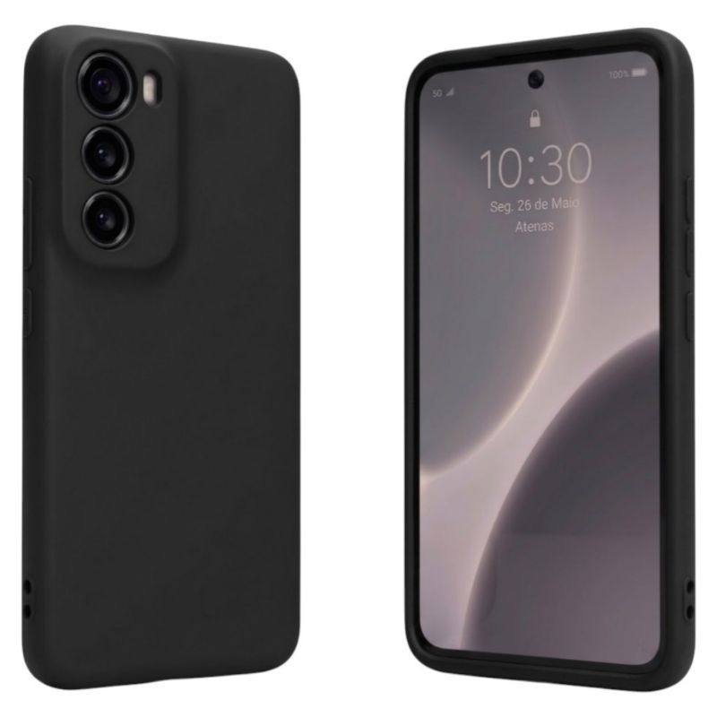 Kit Capa e Película 3D para Motorola Edge 30 + limpeza de tela.