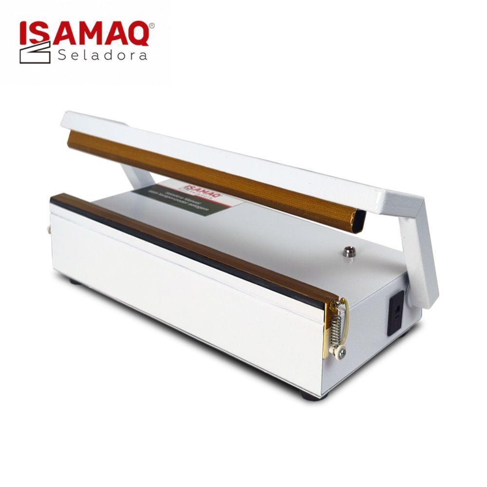 Seladora de Embalagens Sacos Plásticos Manual 30cm 110/220v Isamaq Bivolt Modelo Selagem