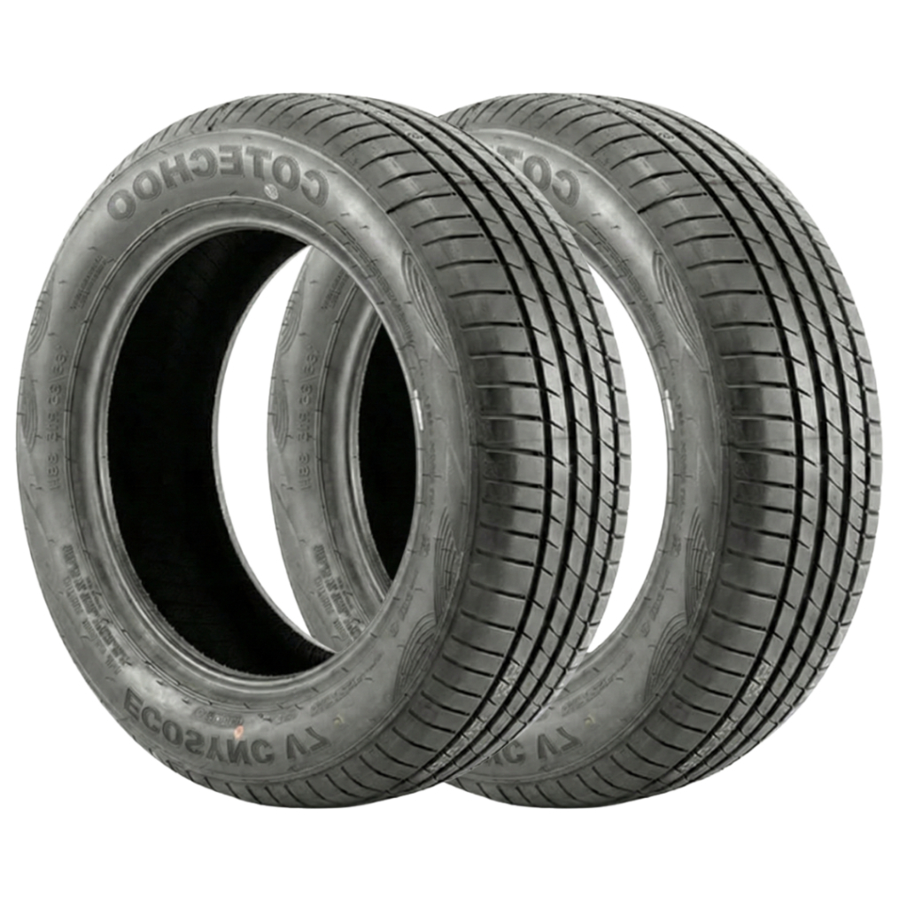 Kit 2 Pneus 195/55 R16 Cotechoo EcoSync V7 91V Novos Aro 16