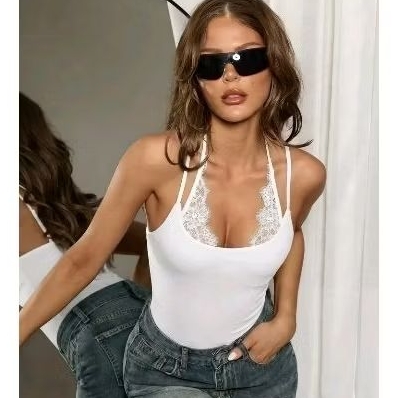 regata renda moda sensual casual tendência blogueira alcinha verão gringa feminina
