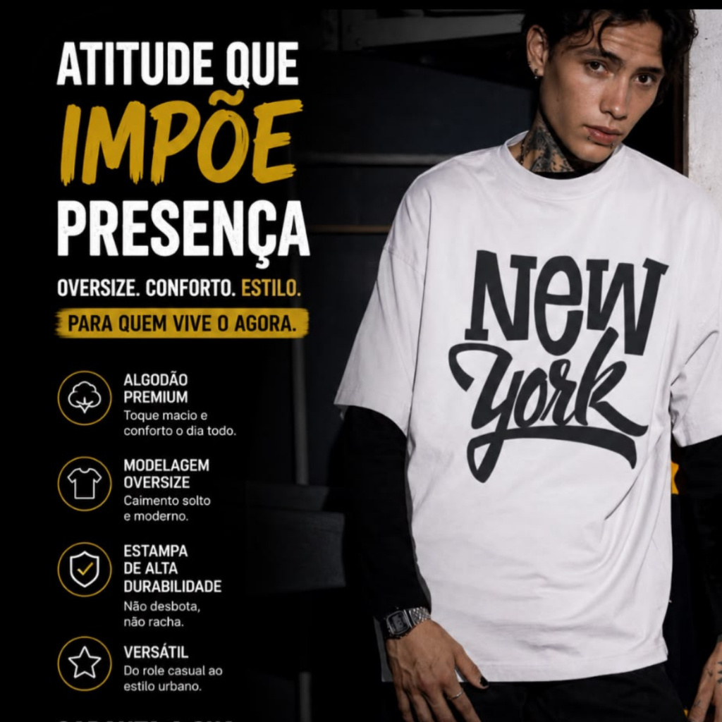 Camiseta Oversized Masculino/Feminino  Academia Camiseta Larga Streetwear Oversize Algodão Casual