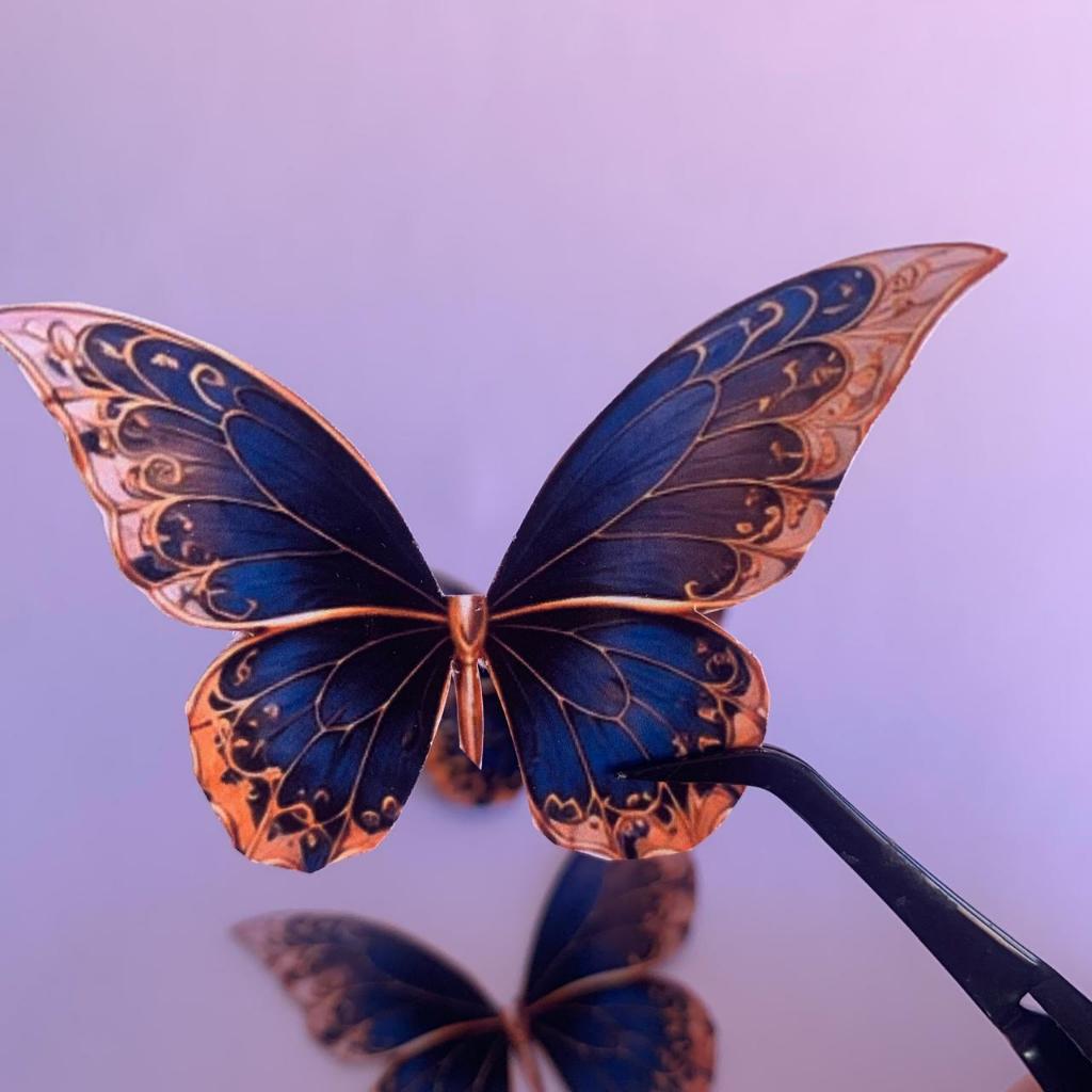 50 Borboletas várias cores. Para decoração de festas de casamento,festas de 15 anos,aniversário infantil e topo de bolo