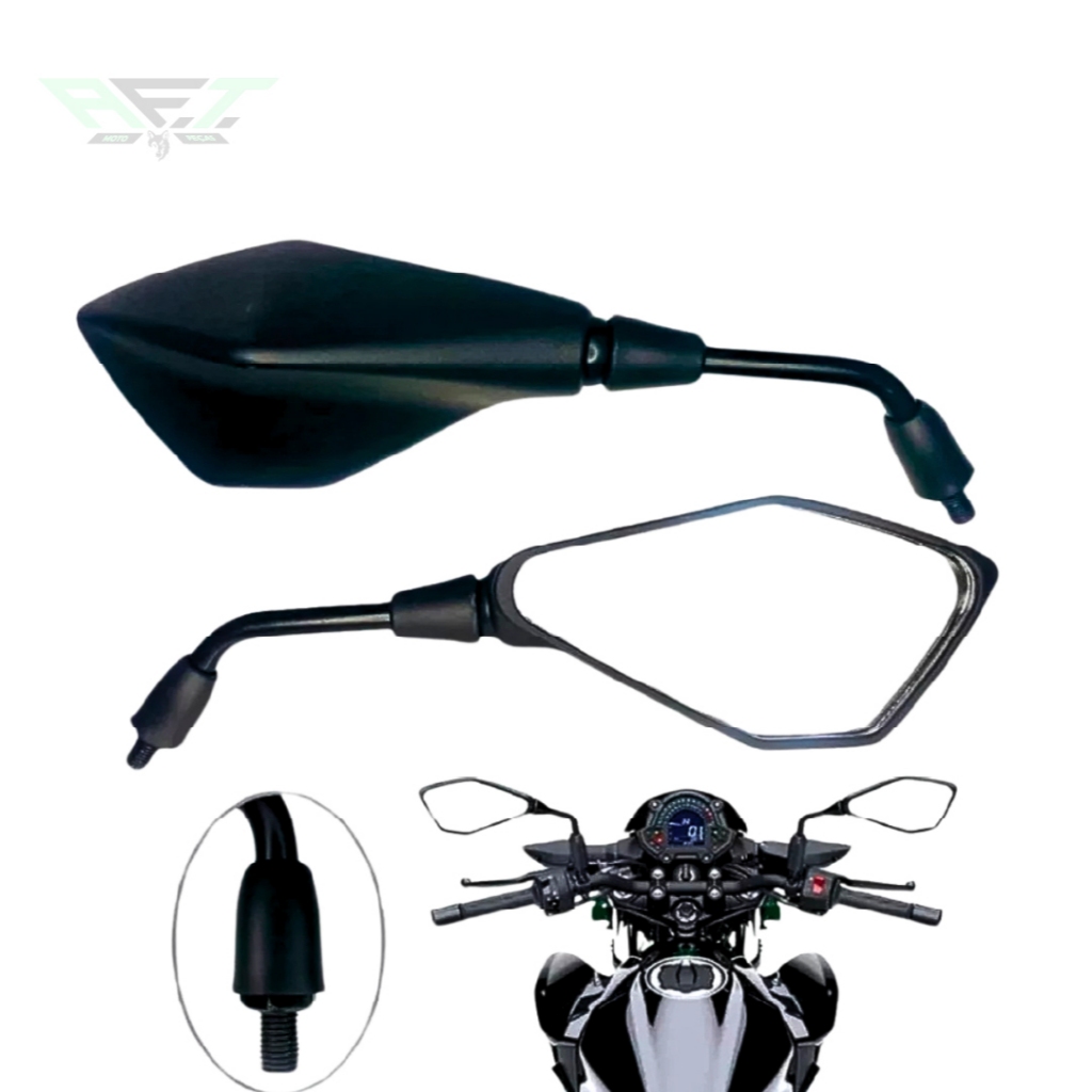 Retrovisor Esportivo Kawasaki Z400 Mini Rosca YAMAHA / HONDA TODAS