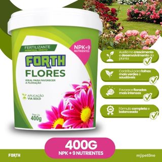 Adubo Fertilizante Forth Flores 400g - Jardineira Completo