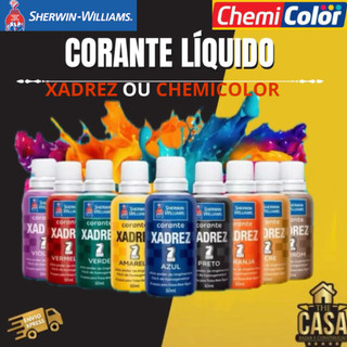 Corante Líquido Xadrez Sherwin-Williams 50ml - Para Tinta de Parede Base Água - Todas as …