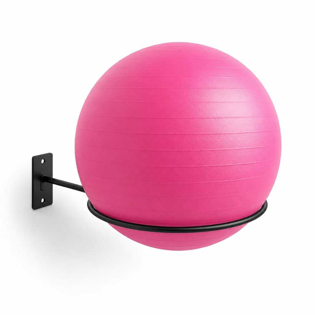 Suporte Bola Pilates ou Suiça + Parafuso e Buchas Reforçado