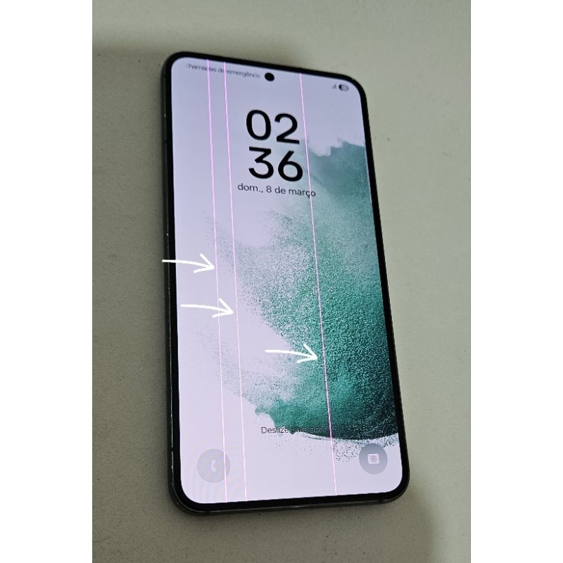 Samsung Galaxy S22 5G 128GB Usado (Com Linhas Verticais)