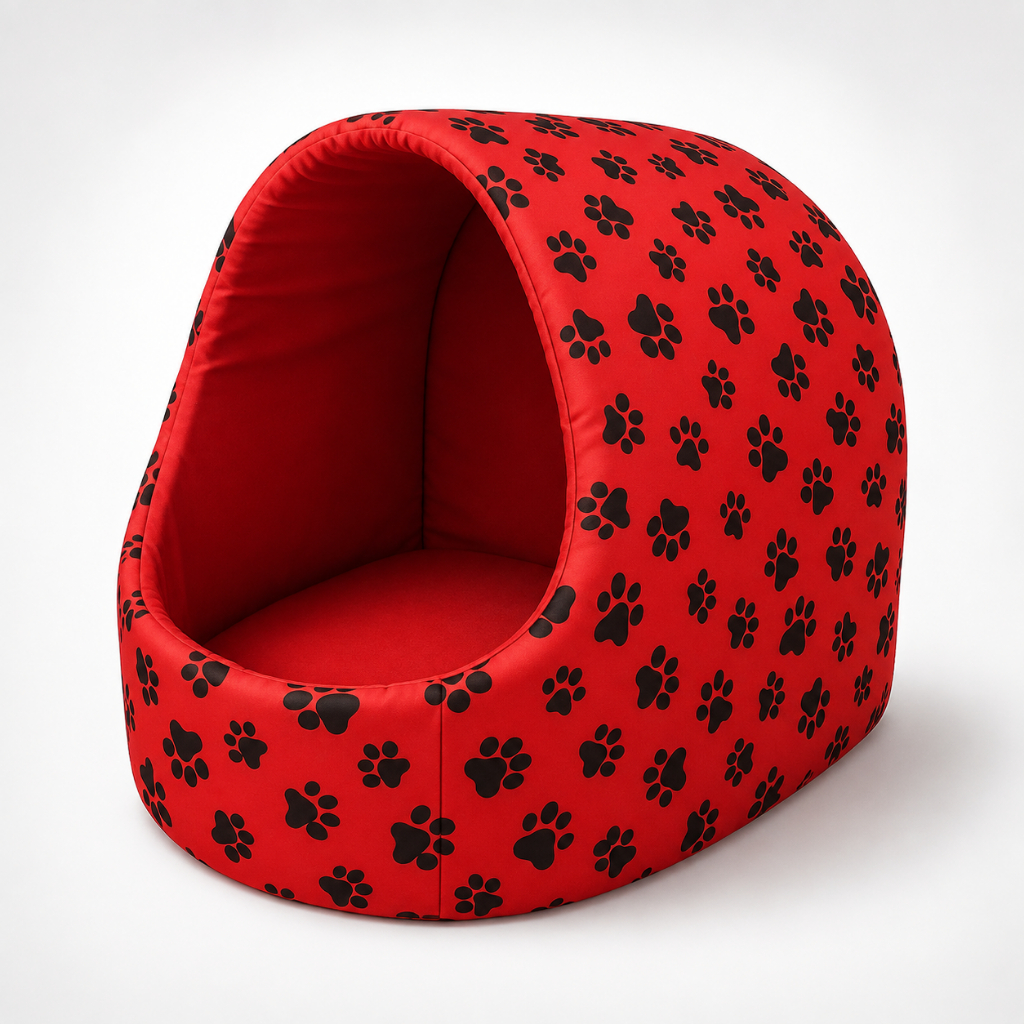 Cama Iglu Fechada Quente Macia para Gato Inverno M G GG