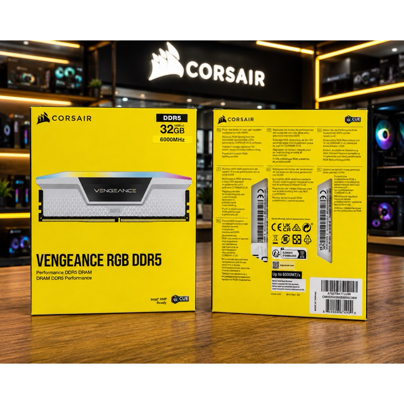 memória ram ddr5 6000mhz cl30 2x16 32gb corsair vengeance