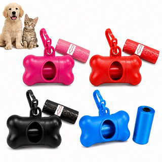 Kit Cata Caca 2 Refis Sacos Porta Saquinho Pet Cães Gatos Cachorro Recolher Coco Saco Para Fezes