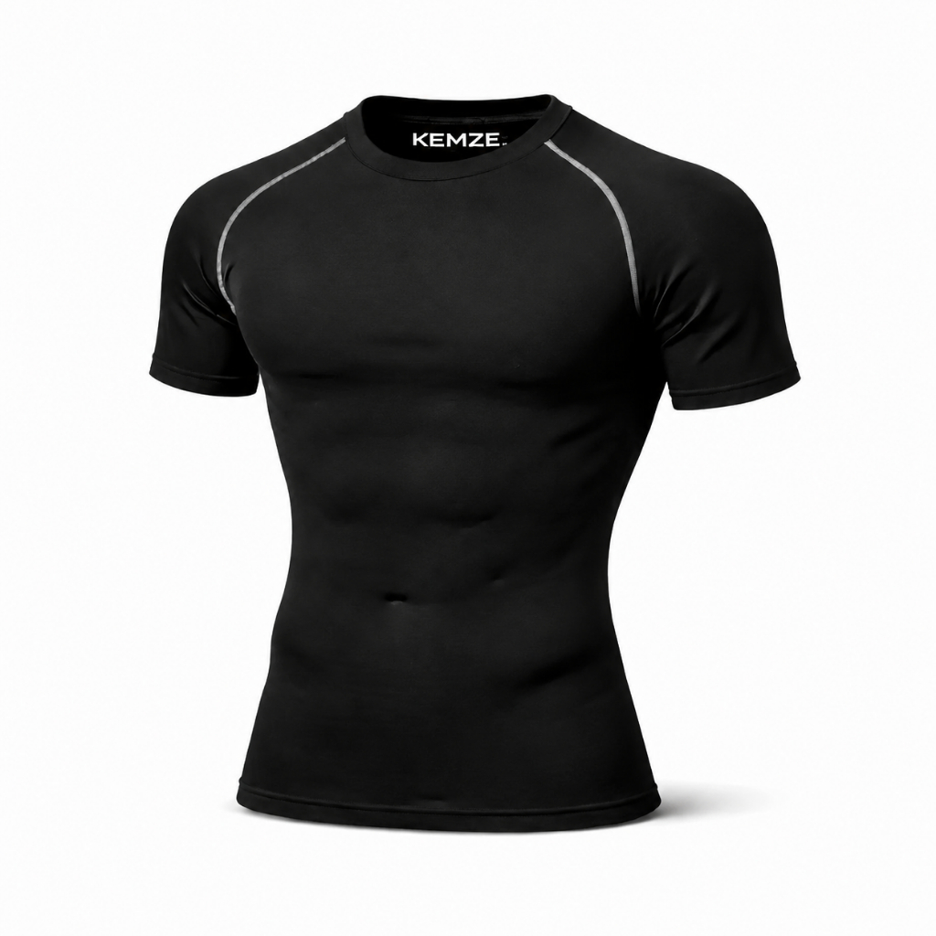 Camiseta de Compressão LISA Masculina Camisa de Compressão Premium Academia Treino Luta KEMZE