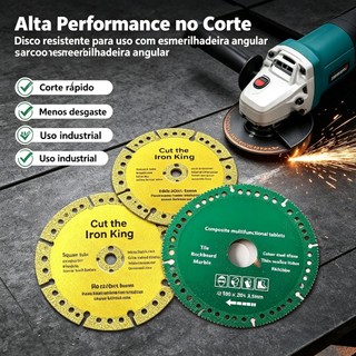 Disco De Corte 6 Em 1 Com Diamante Lâmina De Serra Multifuncional 100mm Ultra Fino Para Azulejo Cerâmico PVC