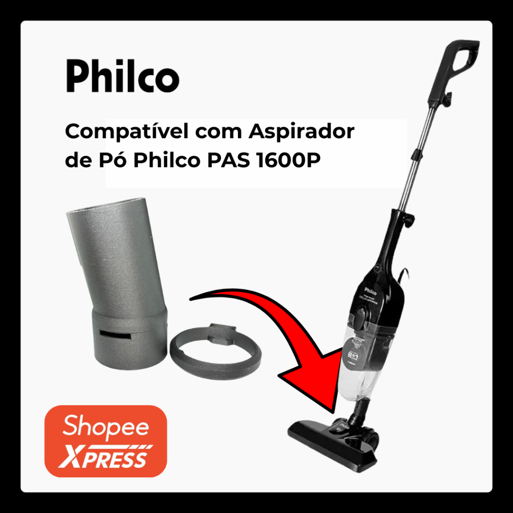 Peça de Reposição Suporte Giratório Bocal Compatível com Aspirador de Pó Philco PAS 1600P