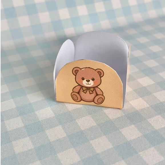 Forminhas Personalizadas Chá revelação Ursinho Neutro para Doce Brigadeiro