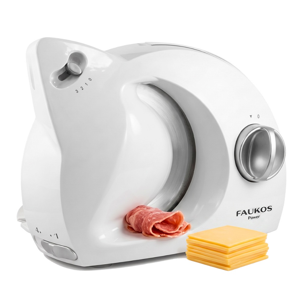 Multifatiador Faukos Ffa4615 Fatiador Elétrico Lamina Inox Cortador De Frios Embutidos