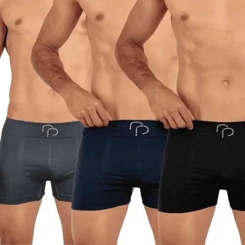 Kit 4 Cuecas Boxer Sem Costura em Microfibra RP Adulto e Juvenil