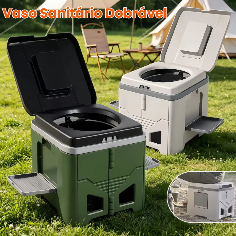 WALCOS Vaso Sanitário Portátil 20L Banheiro Químico para Camping Viagem