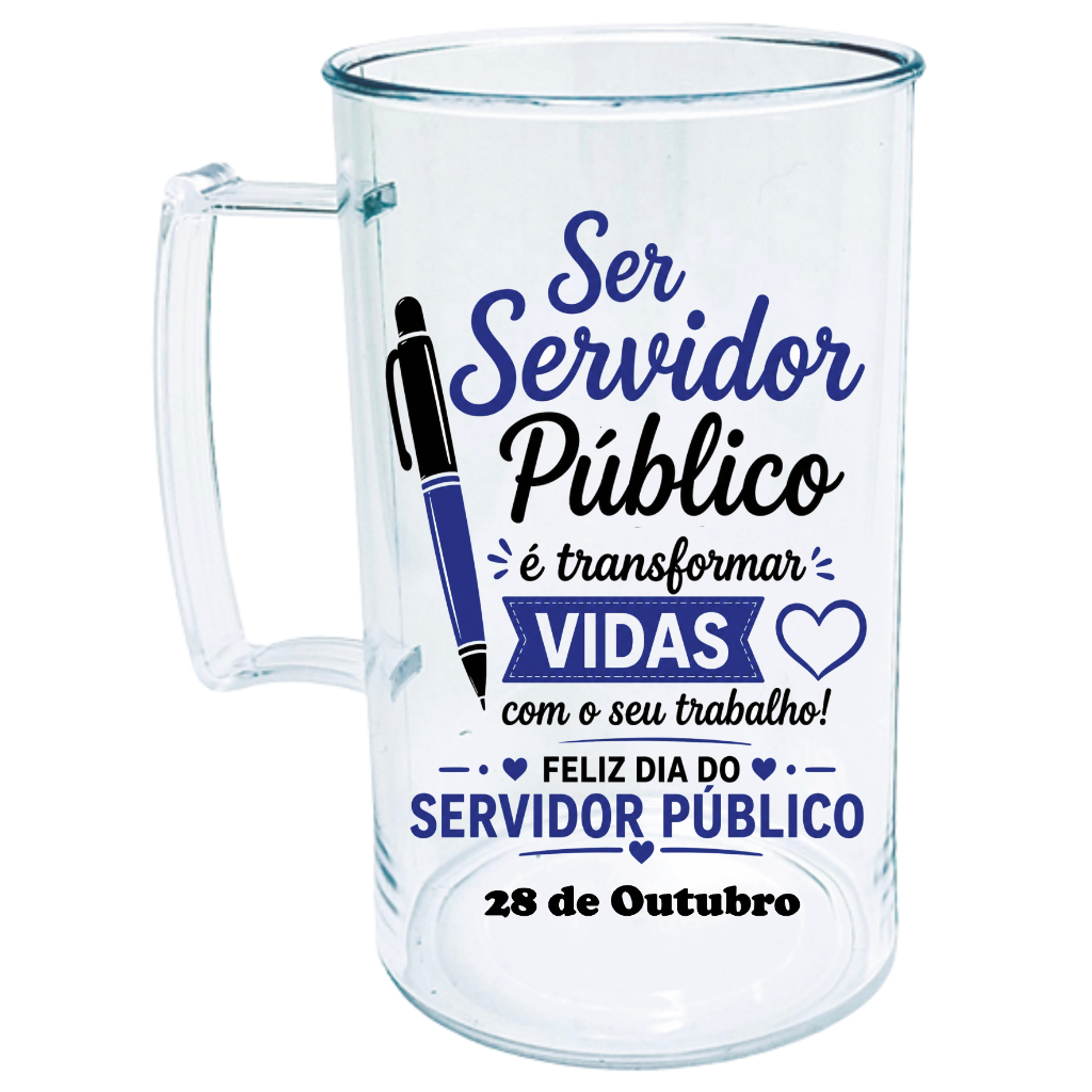 90 Canecas Acrilicas Dia do Servidor Público