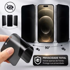 Película cerâmica Fosca Privacidade 3D Anti-Spy Para iPhone 7PLUS//XR/11/12/13/14/15/16/17 PLUS PRO MAX