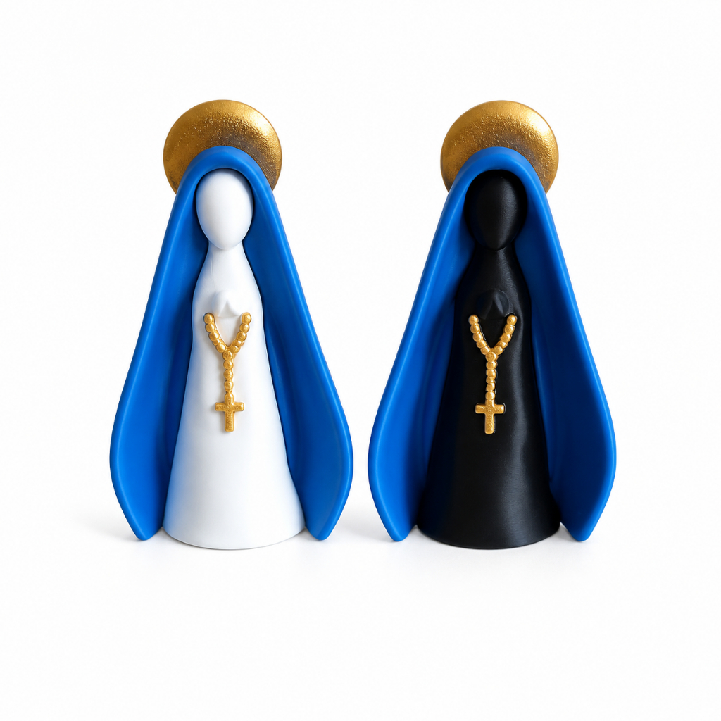 Nossa Senhora Aparecida 3D | Imagem Católica Decorativa | Presente Religioso