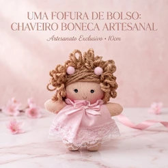 Chaveiro boneca 10 centimetros