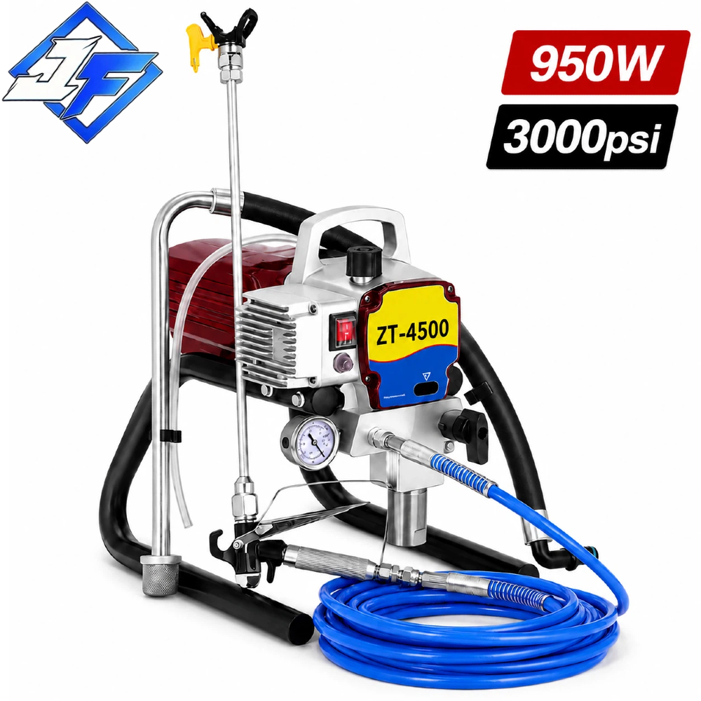 Pulverizador Airless 950W 3000 PSI 220V - Pintura Sem Ar Profissional com Mangueira 8m