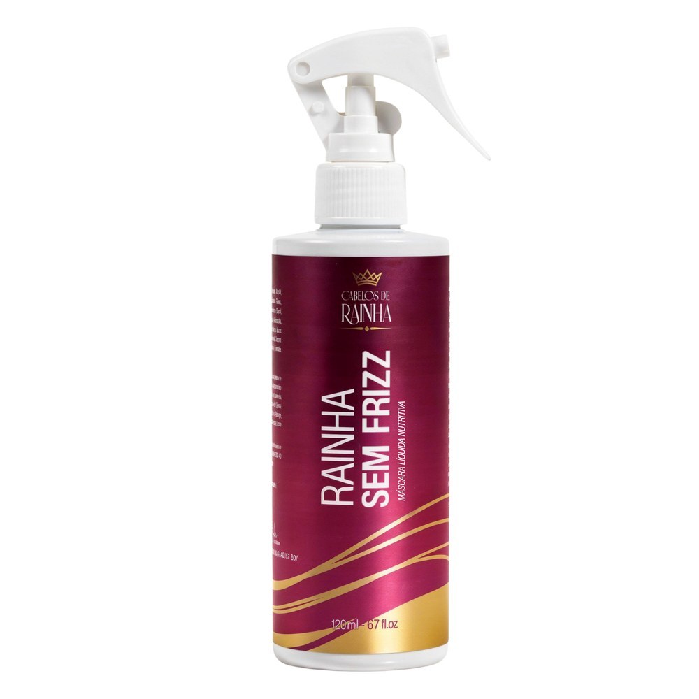 Máscara Líquida para Cabelo Armado e Poroso Rainha Sem Frizz 120ml