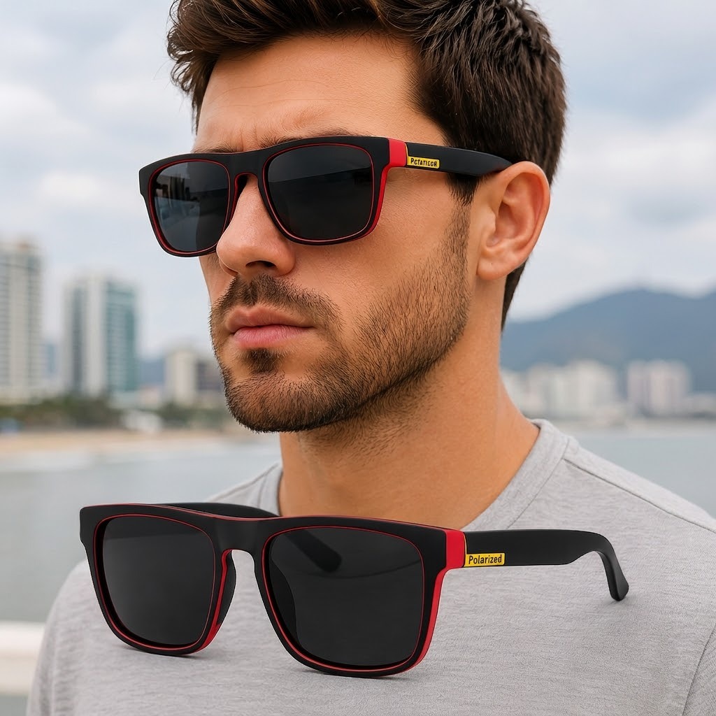 Óculos Esportivo Polarizado UV400 Unissex Pesca Ciclismo