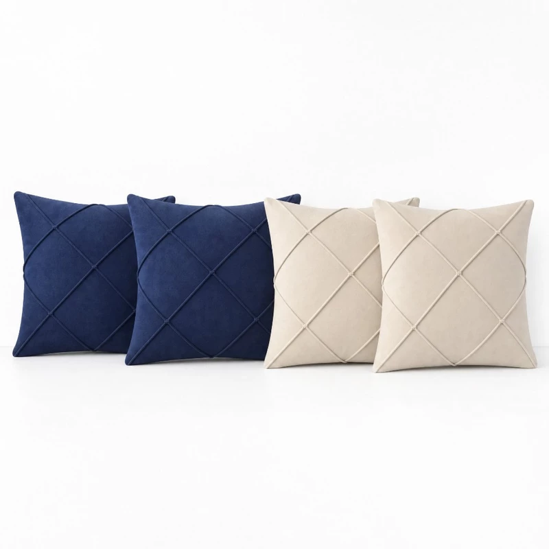 Kit 4 Capas de Almofada 40x40 Suede Luxo Decorativa para Sofá — foto 4