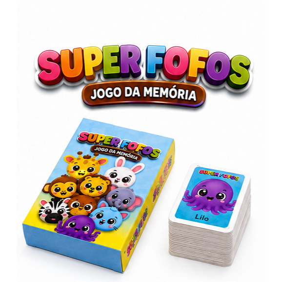 Kit 15 Jogo Da Memoria Super Fofos Infantil P/ Kit Festa Lembrancinha Aniversario Prenda
