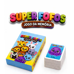 Kit 15 Jogo Da Memoria Super Fofos Infantil P/ Kit Festa Lembrancinha Aniversario Prenda