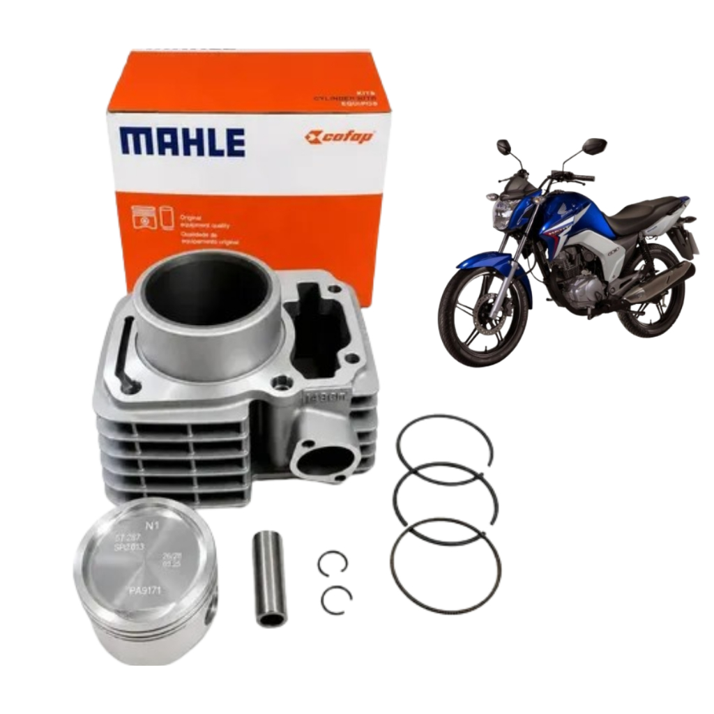 Kit Cilindro Motor CG TITAN FAN NXR BROS 150 2004 até 2020 Original Metal Leve Cofap