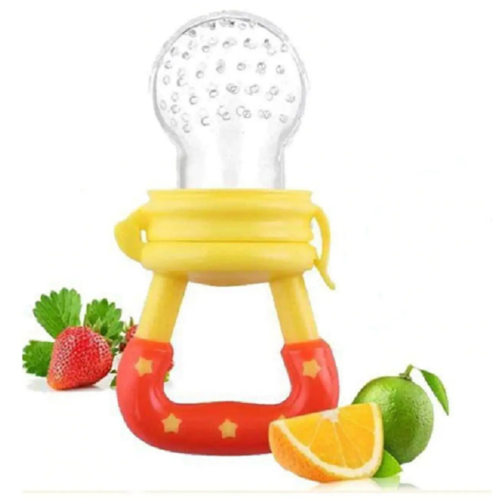 Chupeta Mordedor Alimentadora Para Bebê Porta Fruta Sugador Introdução Alimentar