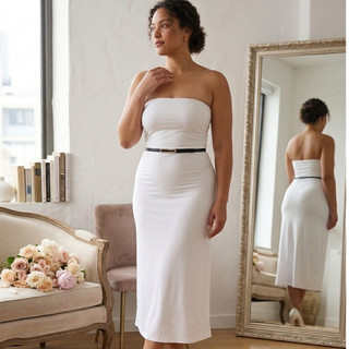 Vestido Midi Tubinho Tomara que Caia suplex