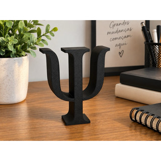 Símbolo Psi Psicologia Decorativo 3D | Decoração para Consultório | Presente para Psicólogo