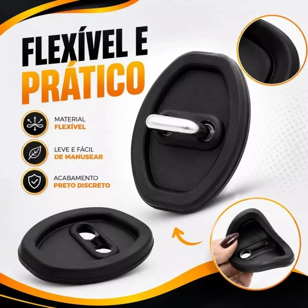 Protetor de Porta do Carro - Amortecedor Borracha Anti Colisão — imagem 1