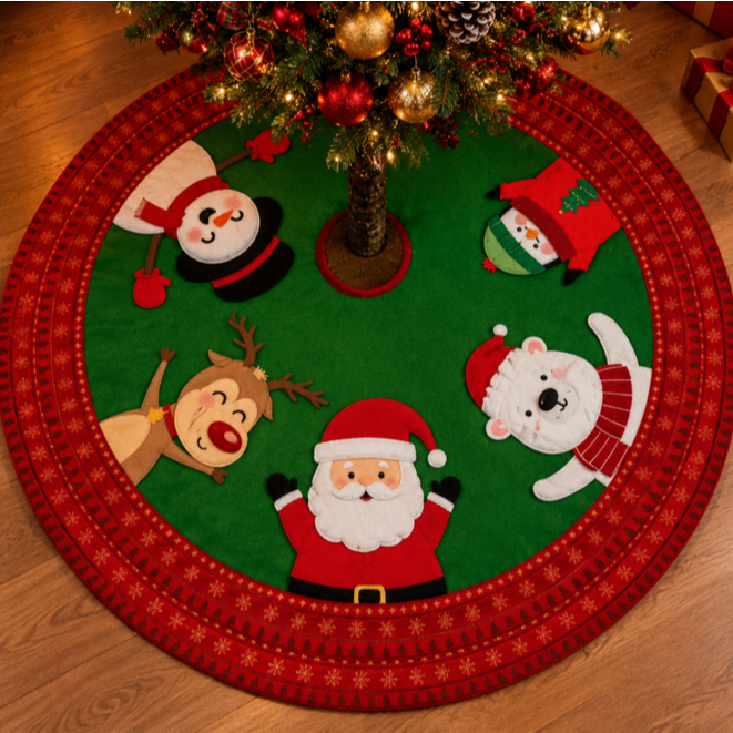 Saia Decorativa Para Árvore De Natal Capa Para Base Natalina