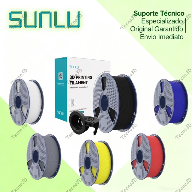4pcs SUNLU Filamento 3D SUNLU PETG/PLA Fosco 1,75mm de diâmetro 1KG/rolo Consumíveis