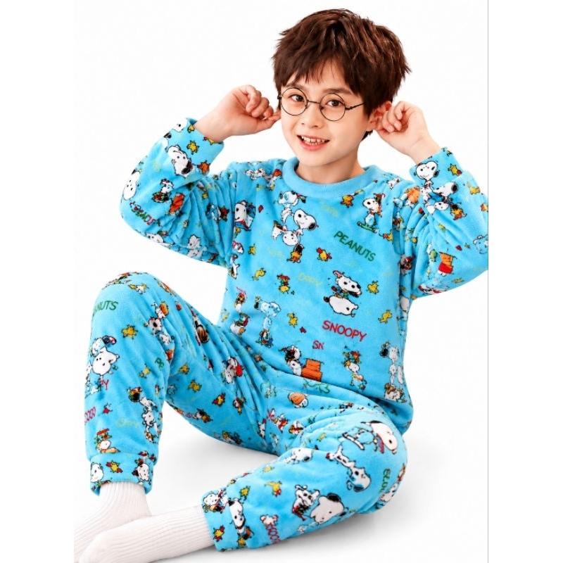 Pijama Infantil Fleece Soft Peluciado para Meninas​ e Meninos ✅ "Super Quentinho"​